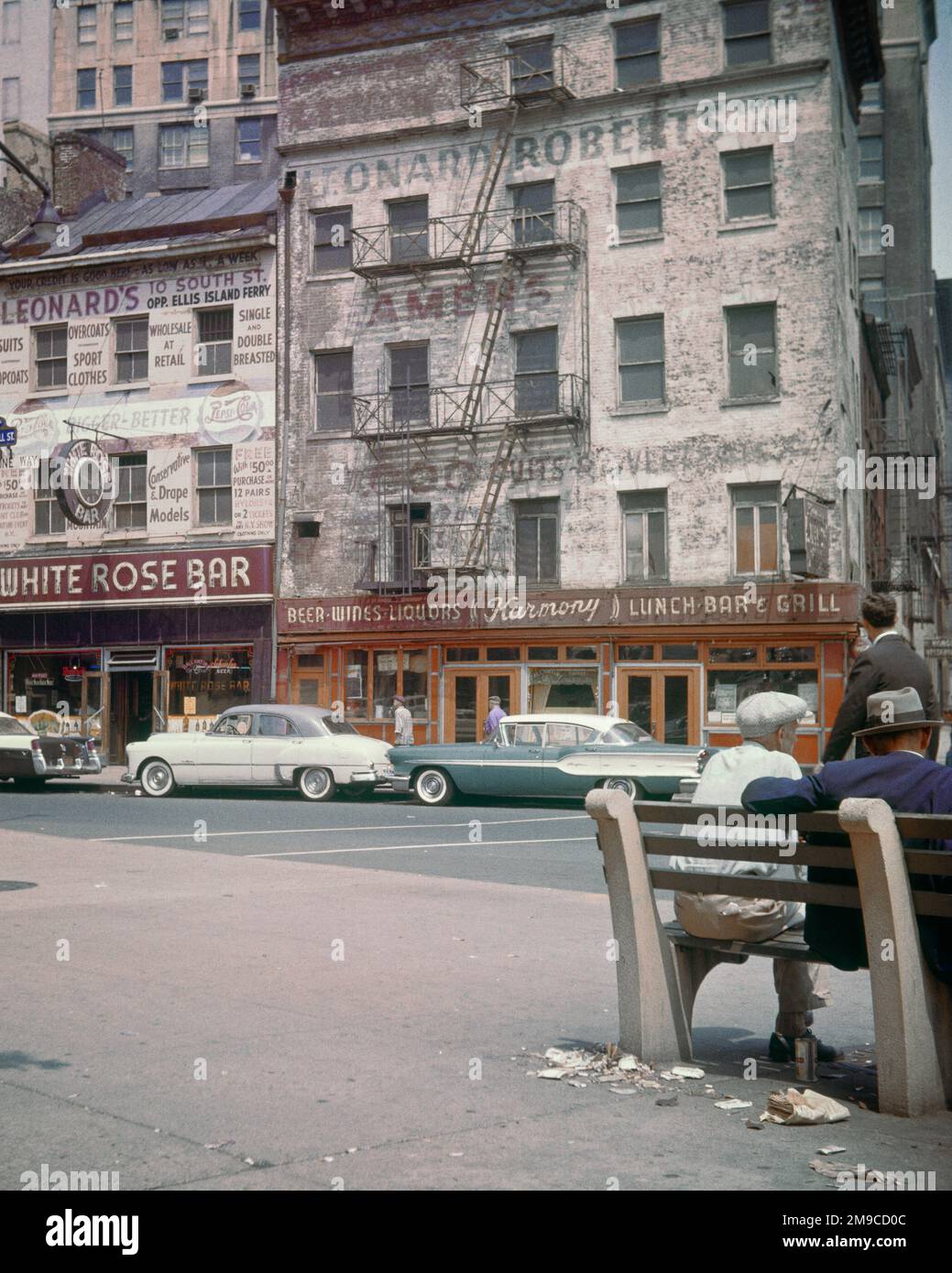 1950s 1960s BUILDINGS PAINTED WITH ADVERTISING WHITEHALL AND SOUTH