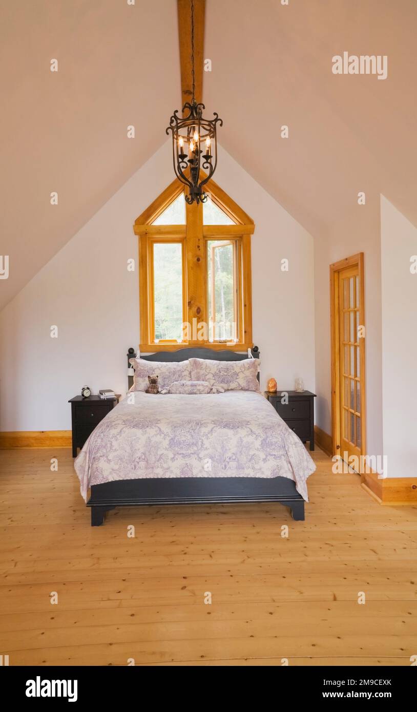 Log 2024 cabin headboard