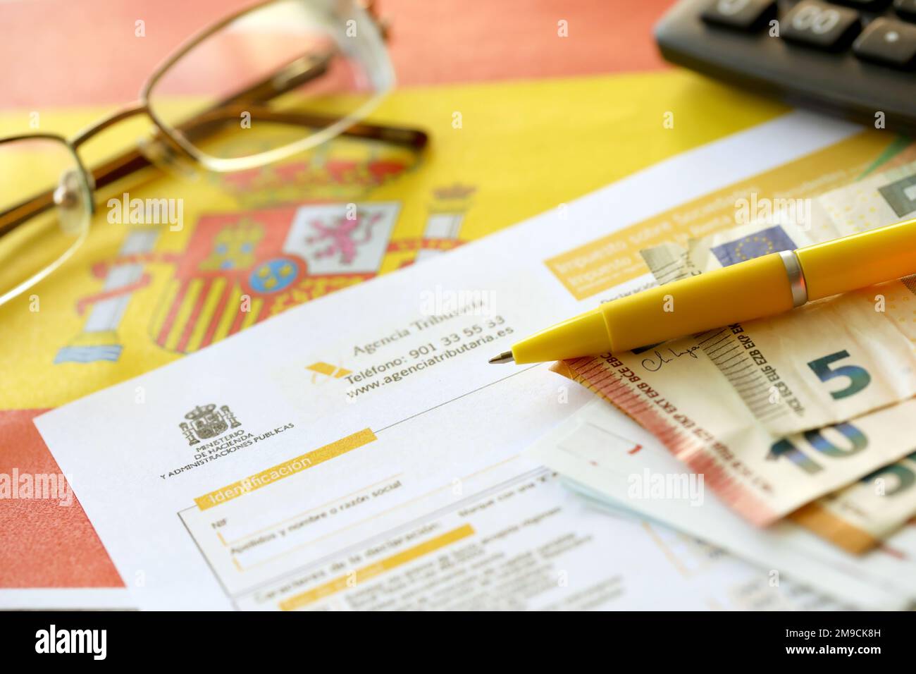 KYIV, UKRAINE MAY 4, 2022 Modelo 200 spanish tax form for corporate