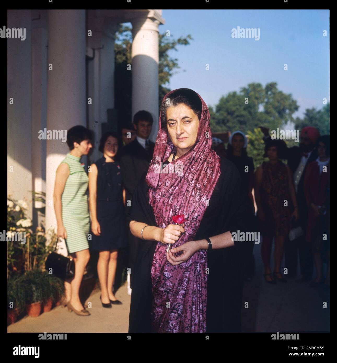 INDIRA GANDHI Indian stateswoman - at her home in New Delhi Stock Photo