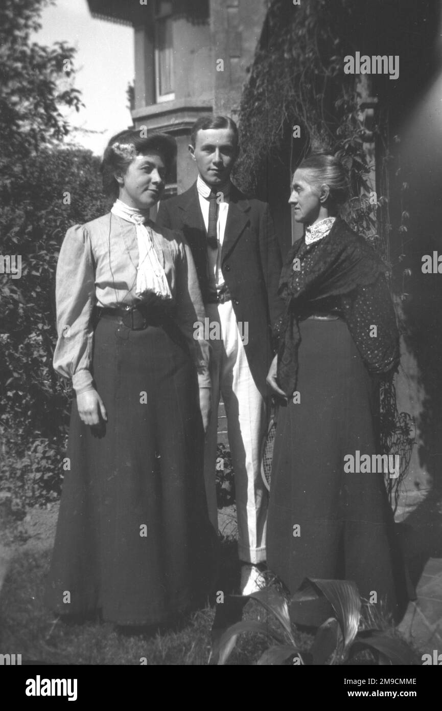 A family group photographed outside Stock Photo - Alamy