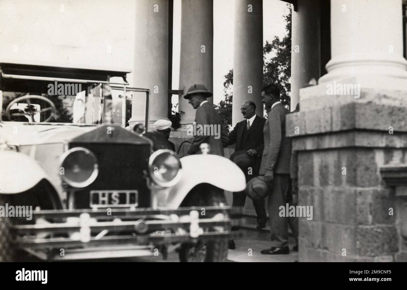Viceroy Lord Irwin, Earl Halifax, pays a state visit to Indore, India. Stock Photo