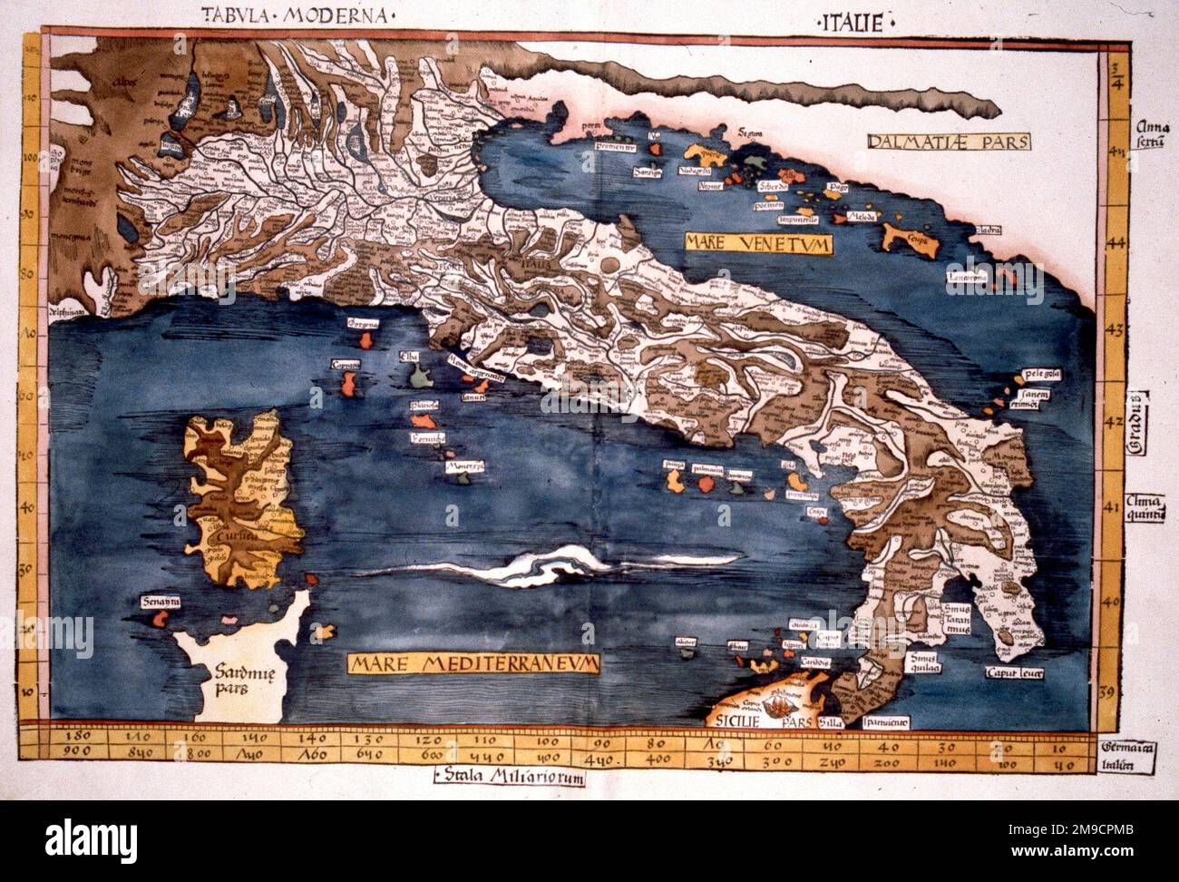 16th century italy map hi-res stock photography and images - Alamy