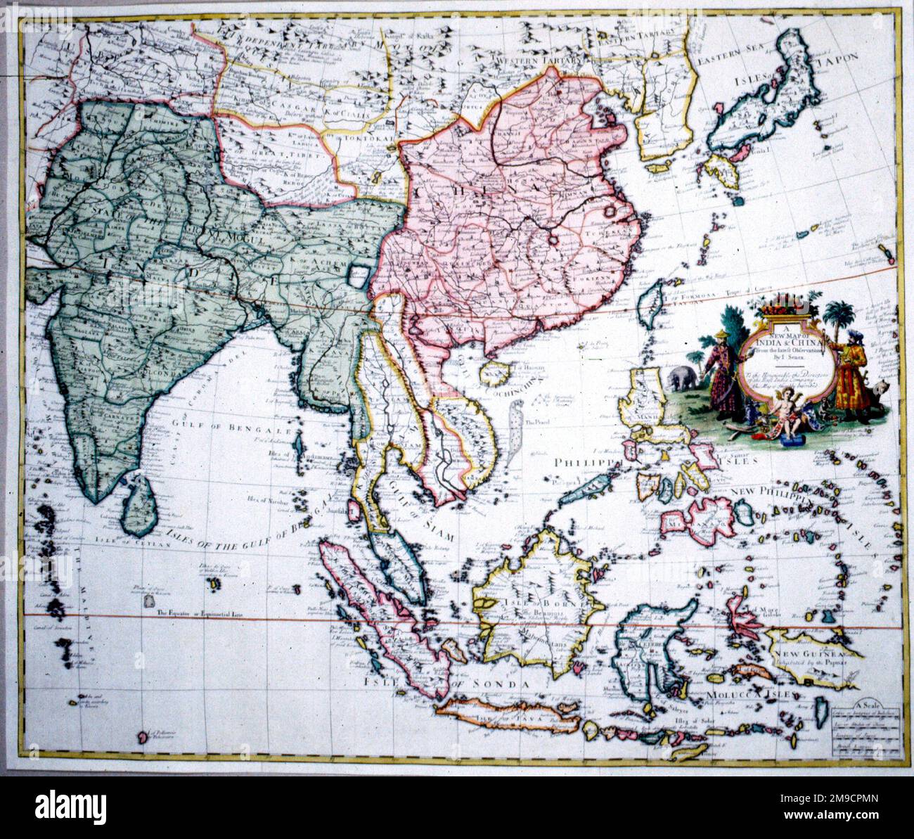 18th century Map of the East Indies Stock Photo