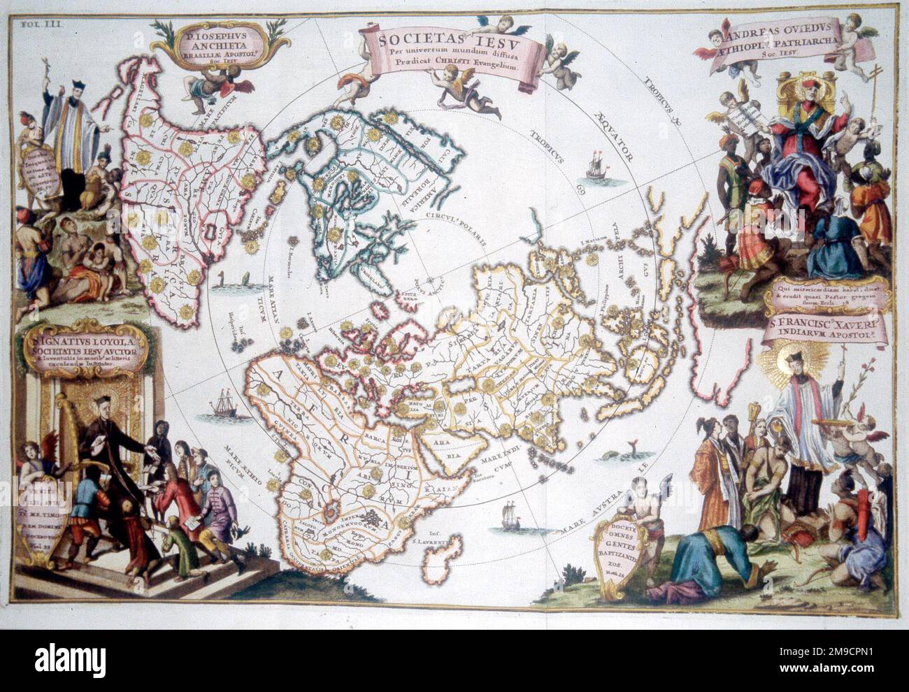 Map of the World c. 1700 Stock Photo Alamy