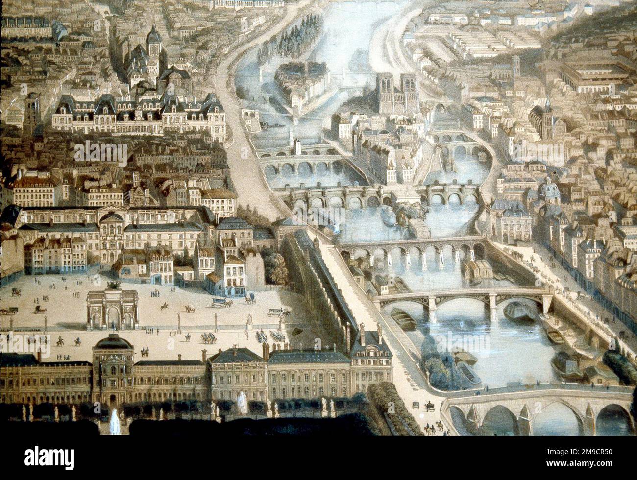 Paris - Louvre, Notre Dame, Isle De La Cite, Palais De Justice Stock Photo