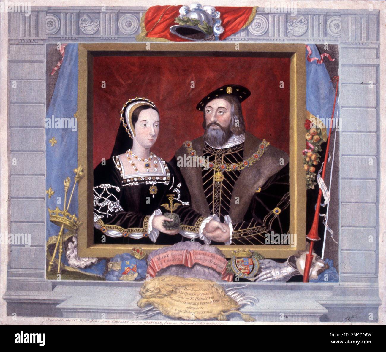 Mary Tudor, Queen Of France & Charles Duke Of Suffolk Stock Photo