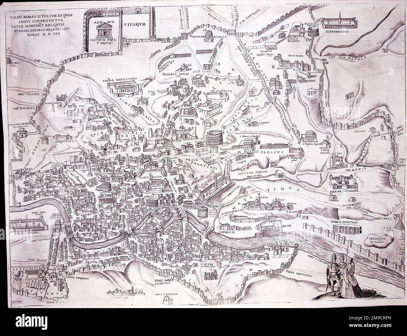 Map of Rome (Ancient Stock Photo - Alamy
