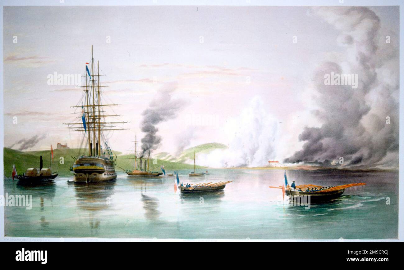 Final Destruction Of The Bomarsund at the Battle of Bomarsund, Crimean