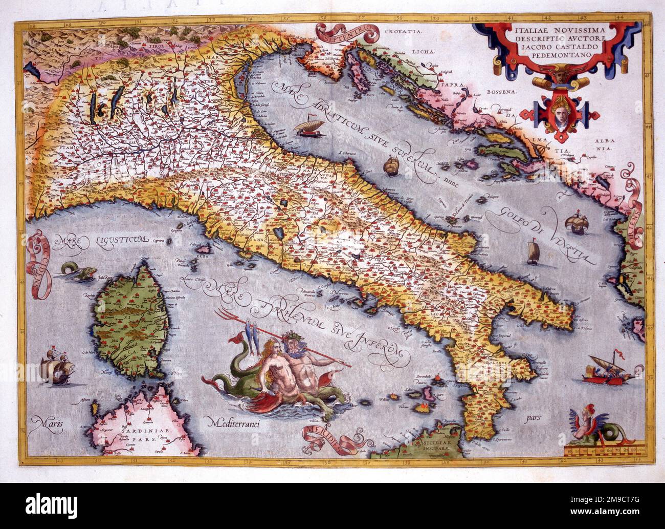 16th century map of italy hi-res stock photography and 16th century map of italy hi-res stock photography and