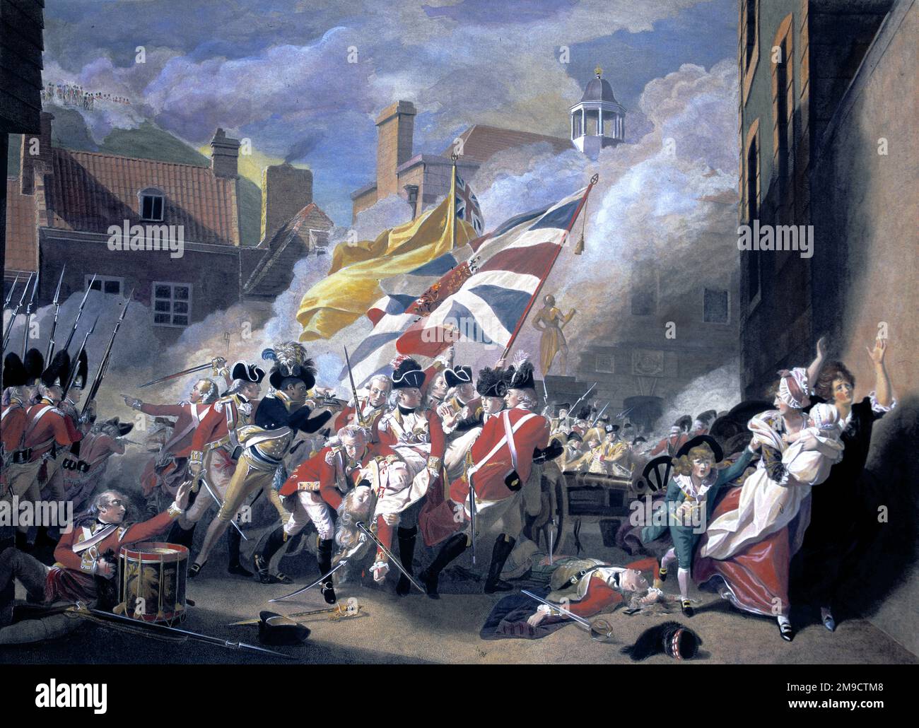 The Death of Major Pierson, Battle of Jersey Stock Photo Alamy