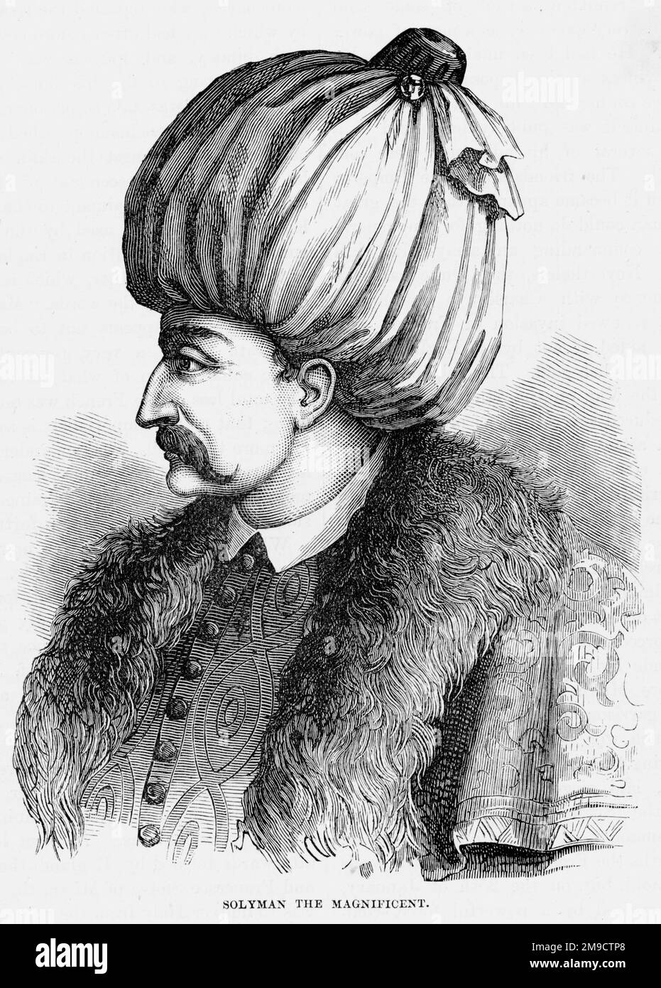 Sultan Suleiman I, the Magnificent of Turkey (1494-1566) Stock Photo