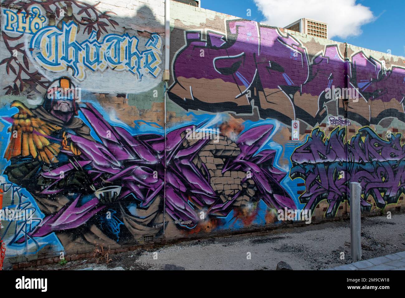 Pho Chu The Street Art, Footscray, Victoria, Australia Stock Photo