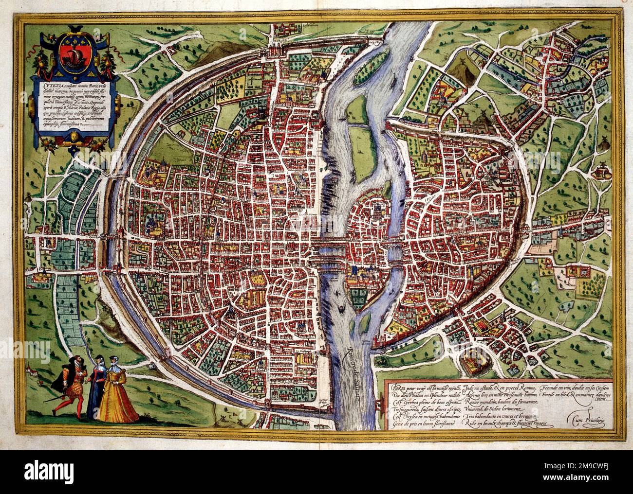 Paris 16th century view hi-res stock photography and images