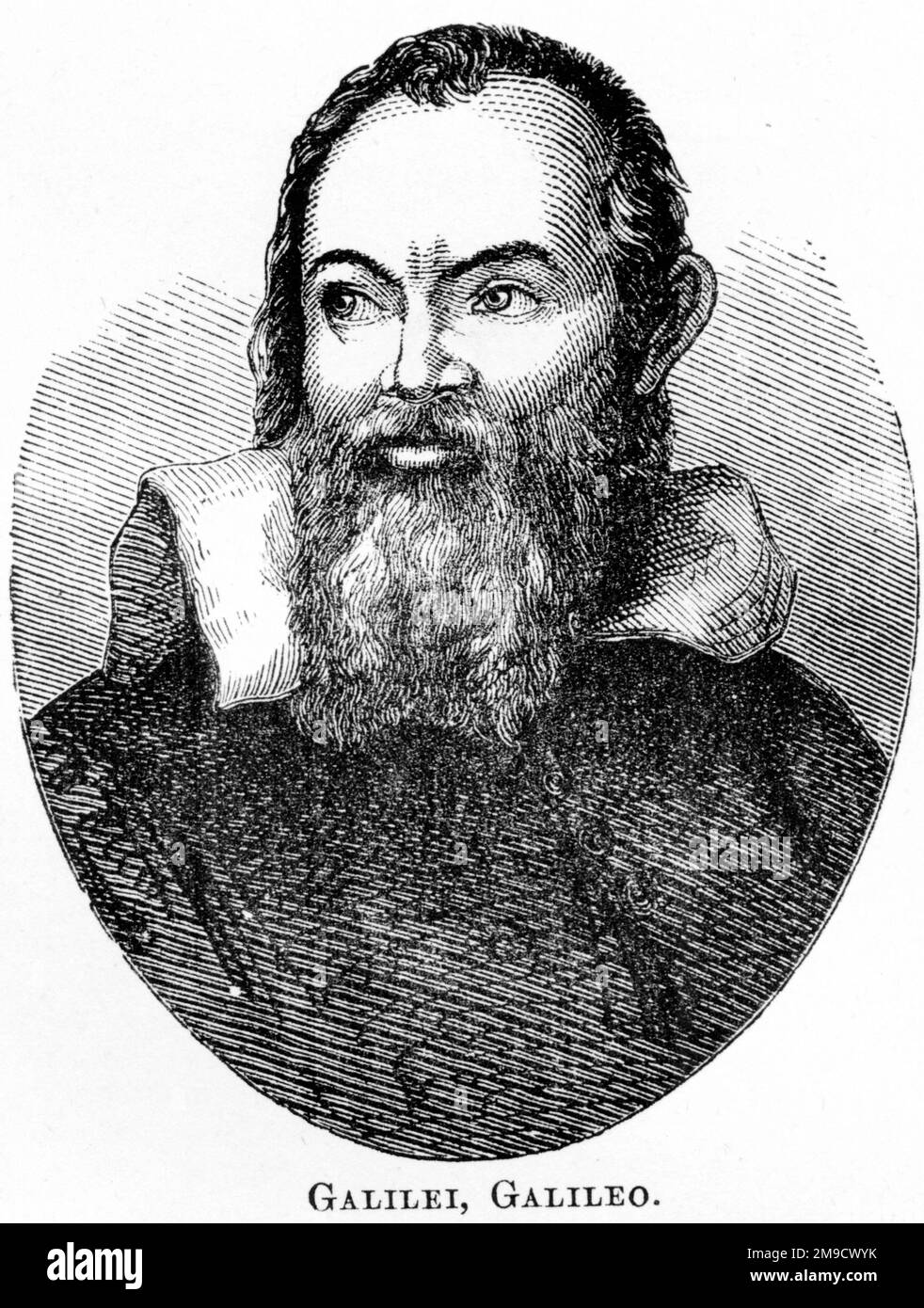 Portrait of Galileo Galilei Stock Photo