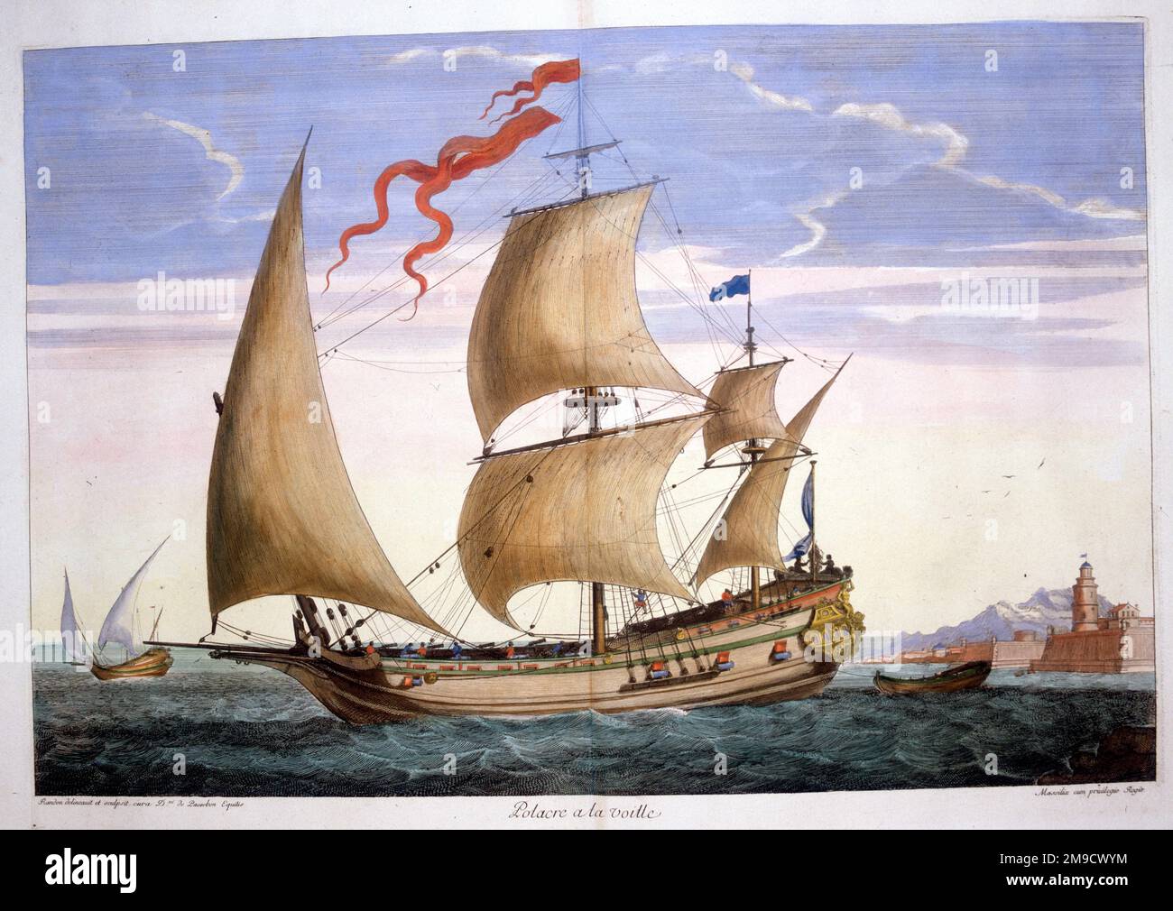 17th century French sailing ship Stock Photo Alamy