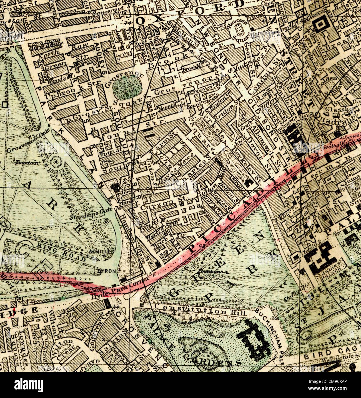 London street map 19th century hi-res stock photography and images - Alamy