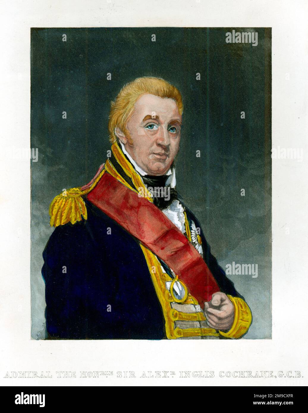 Admiral Sir Alexander Inglis Cochrane GCB, Royal Navy Officer Stock Photo