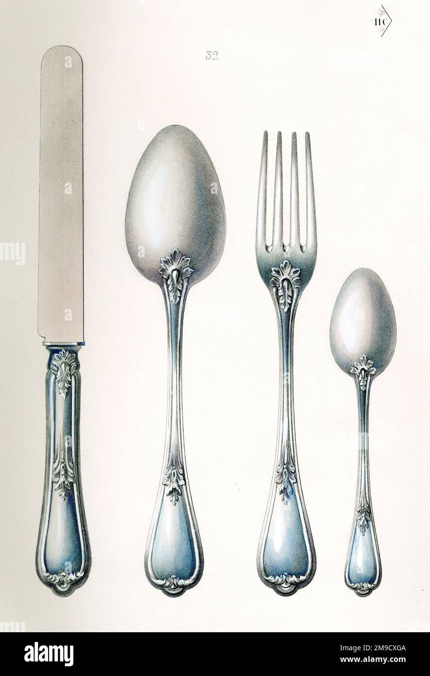 French Cutlery Set, Becquet, Paris Stock Photo Alamy