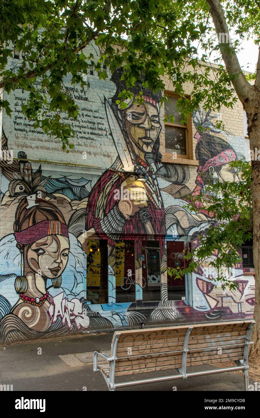 Street Art, Richmond, Victoria, Australia Stock Photo