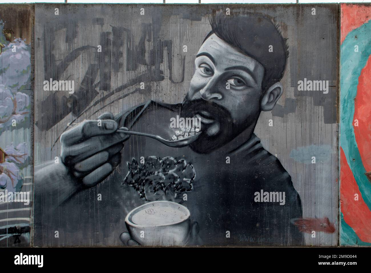 Meal Street Art, Richmond, Victoria, Australia Stock Photo