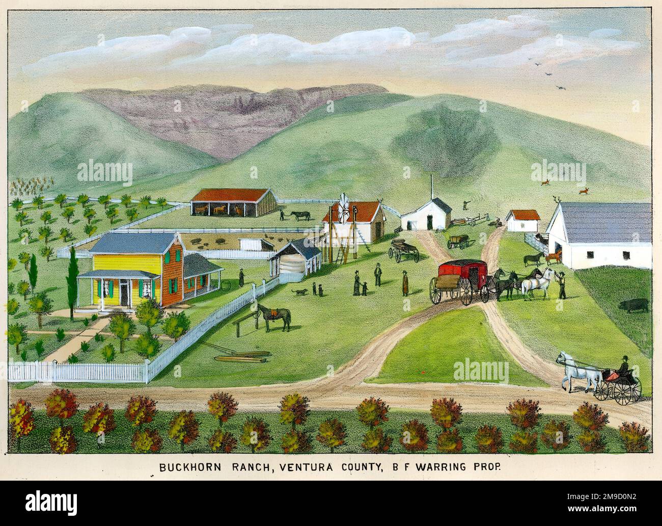 California history ranch hi-res stock photography and images - Alamy