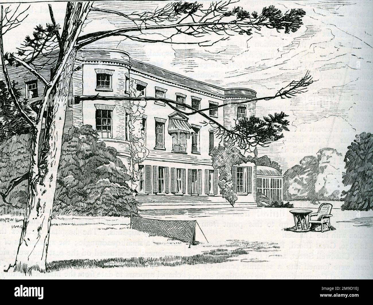 Victorian House & Conservatory Stock Photo