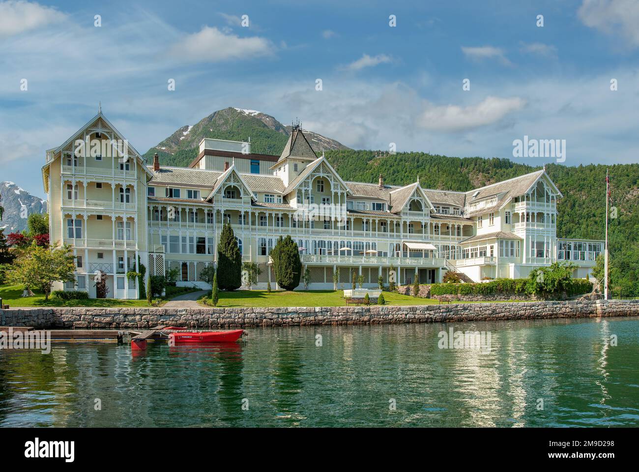Kviknes Hotel, Balestrand, Norway Stock Photo