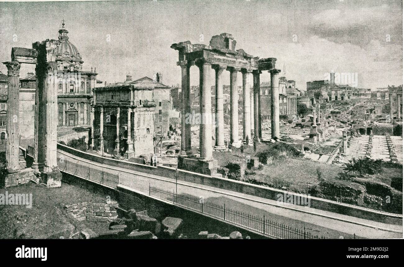 The Roman Forum - Ruined Stock Photo