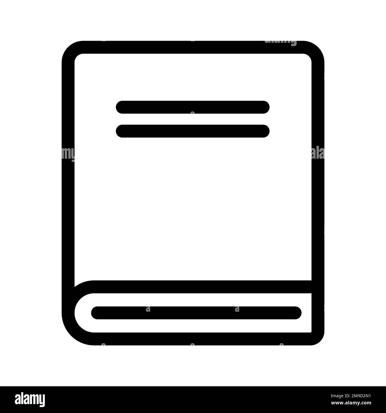 Manual line icon isolated on white background. Black flat thin icon on modern outline style. Linear symbol and editable stroke. Simple and pixel perfe Stock Vector
