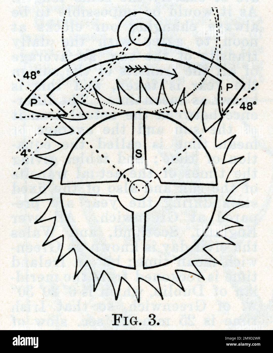 Dr Robert Hooke 1656 Anchor Escapement Clock Stock Photo