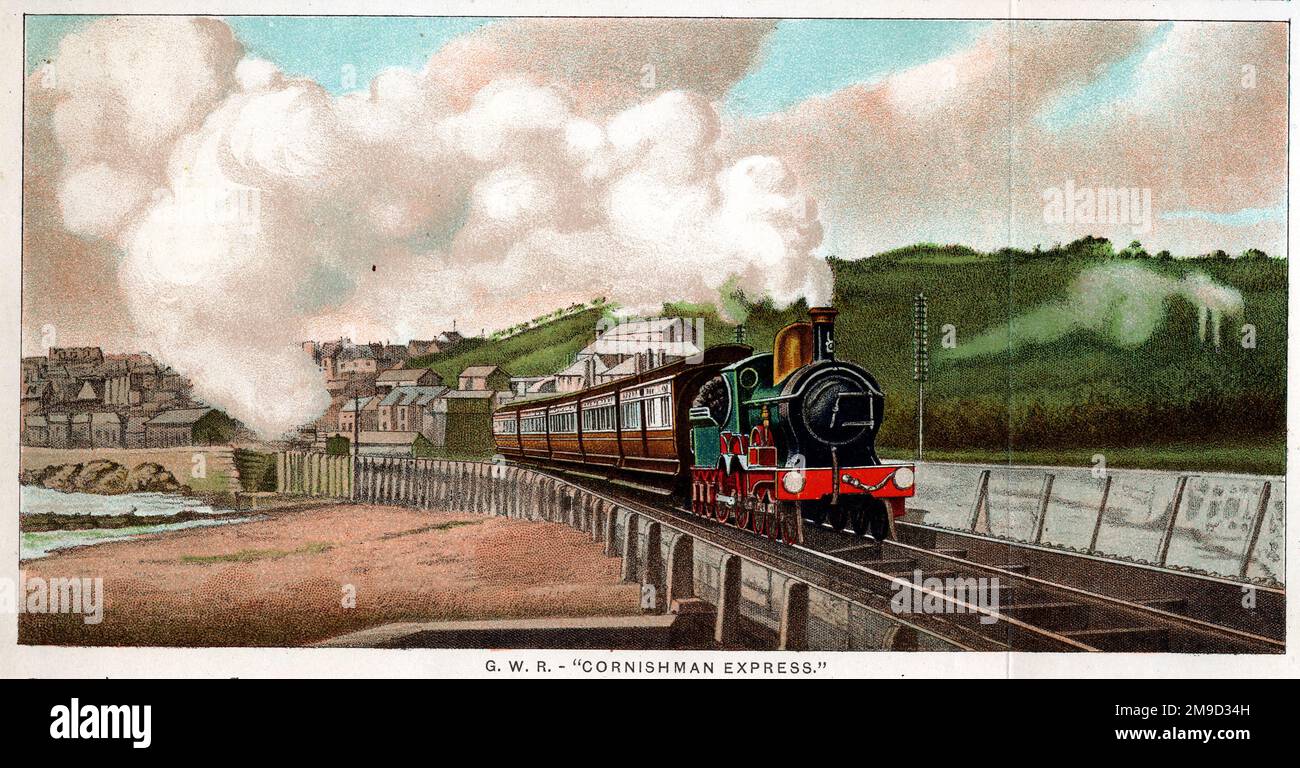 Train Engines - Gwr Cornishman Express Stock Photo