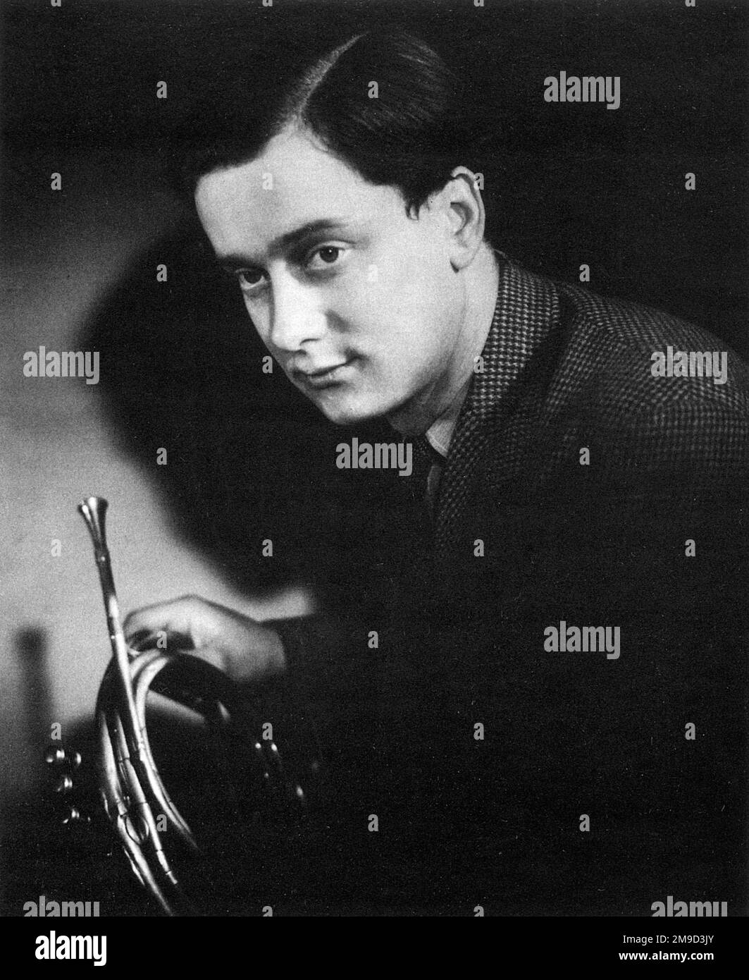 Dennis Brain (19211957), French horn player Stock Photo Alamy
