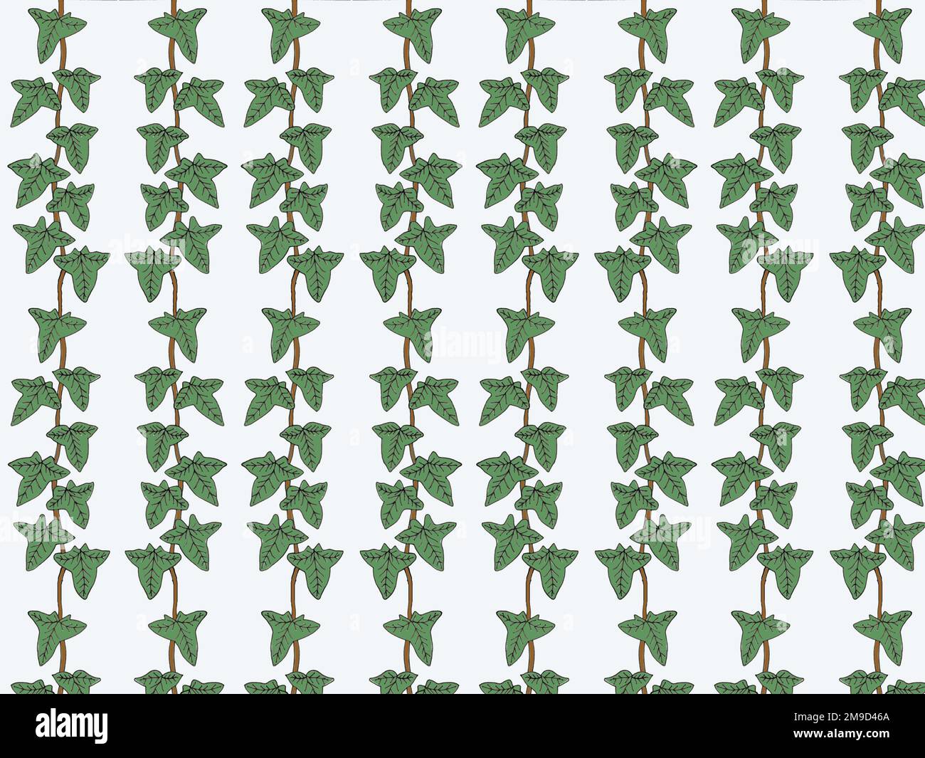 Trailing ivy repeating pattern Stock Photo