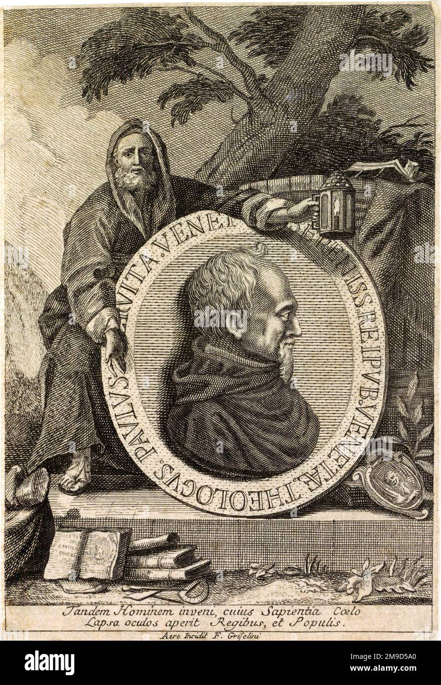 1600 ca, Venice , ITALY : The italian politician , historian and teologist Frà PAOLO SARPI ( 1552 - 1623 ). Portrait engraved by F. Griselini , XVII century. - HISTORY - FOTO STORICHE - POLITICO - POLITICA - POLITIC - TEOLOGO - TEOLOGIA - THEOLOGY - THEOLOGIAN - STORICO - STORICISTA - foto storiche - foto storica - portrait - religioso - RELIGIONE - Frate - CATTOLICA - CATHOLIC RELIGION - prelato - prete - priest - portrait - ritratto - illustrazione - incisione  - engraving - Roman Catholic Church  --- Archivio GBB Stock Photo