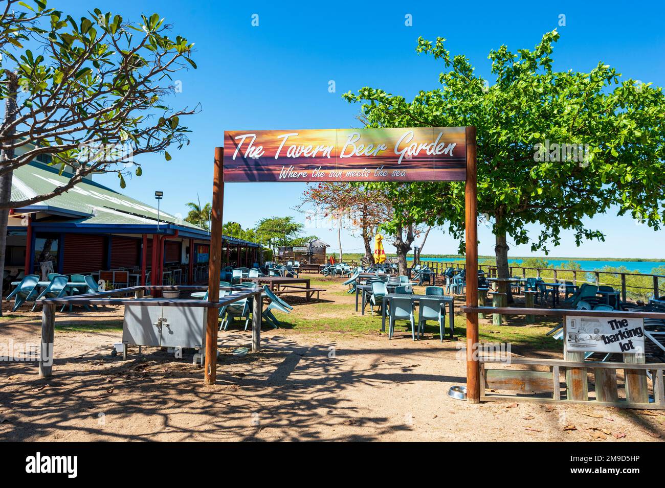 The Sunset Tavern beer garden in the small town of Karumba, Karumba