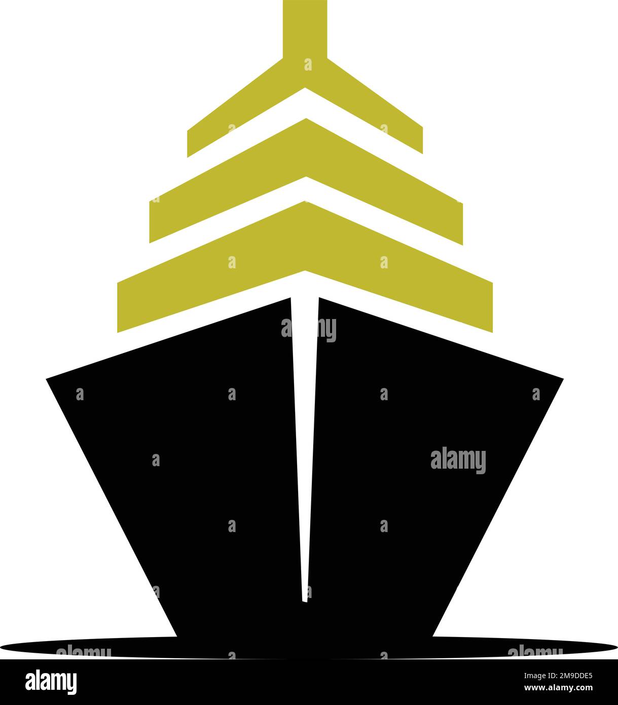 vector ship vector modern logo and icon design Stock Vector
