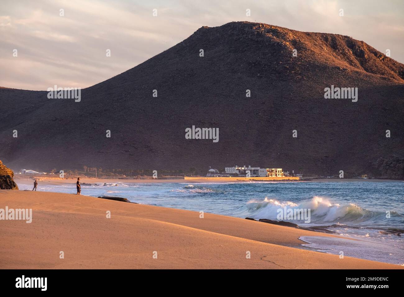 Todos Santos, Baja California, Mexico, surf on the beach at Punta Lobos