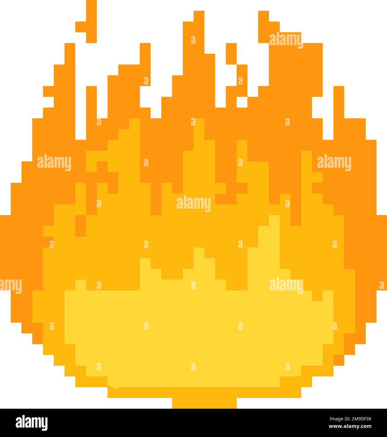 Pixel flame Stock Vector Images - Alamy