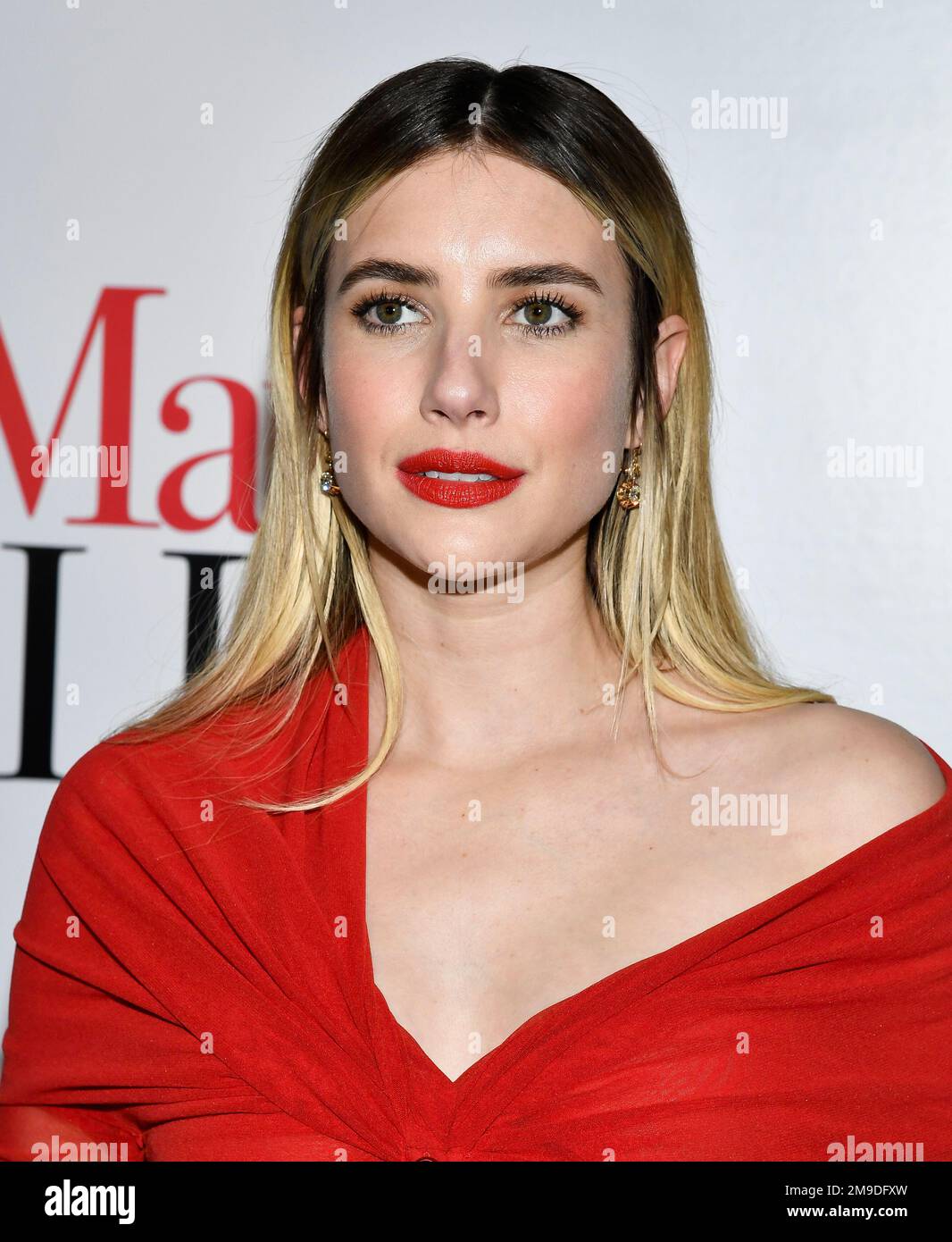 Emma Roberts attends a special screening of "Maybe I Do" at the Crosby