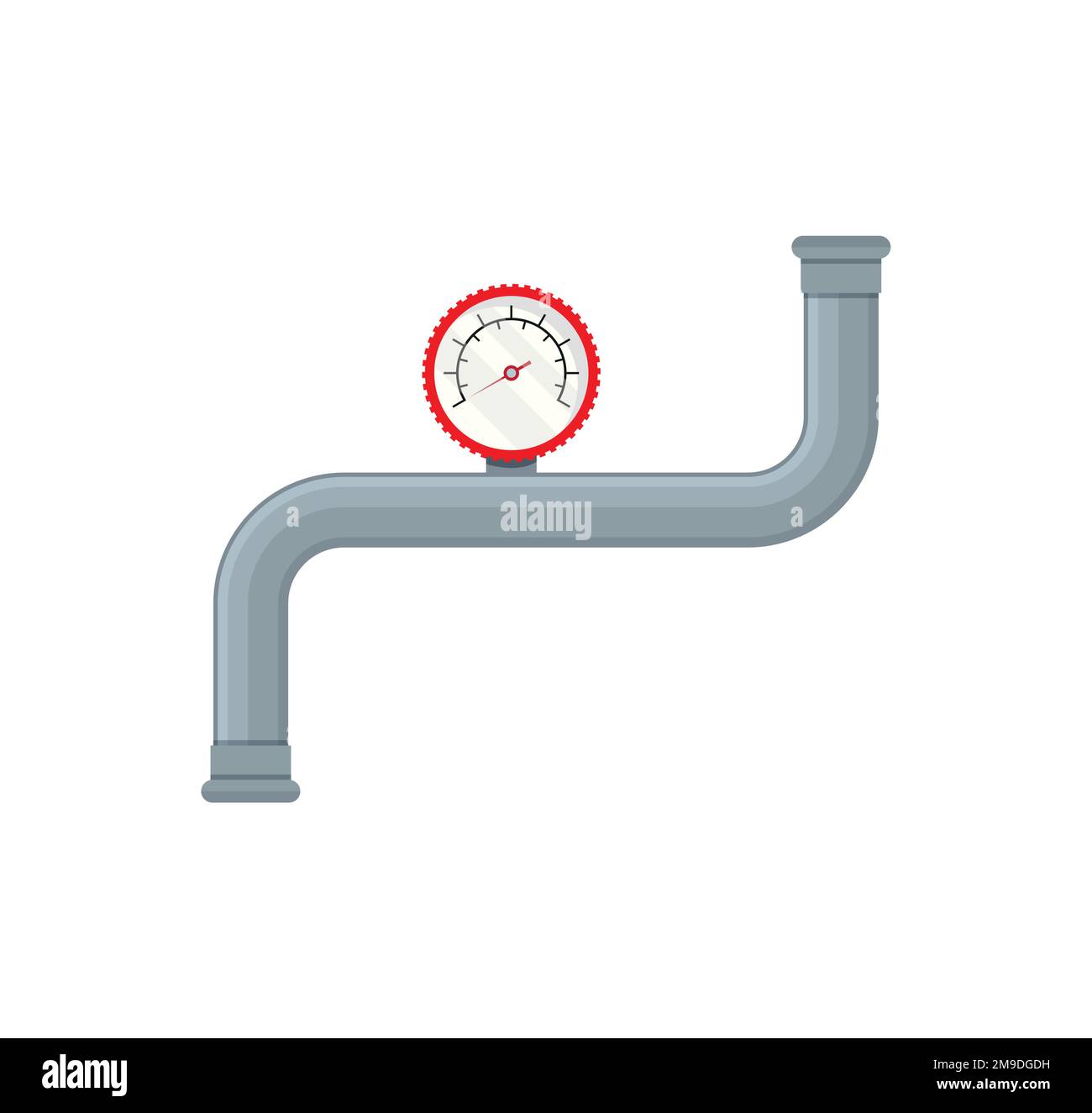 Vector details ware pipes system in flat style. Collection of water