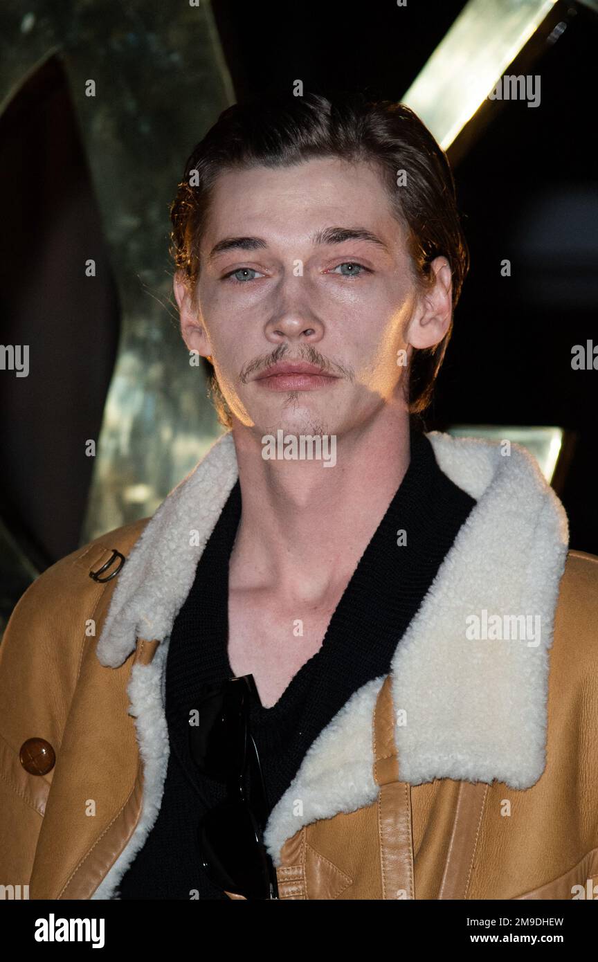 Jacob Lofland attending the Saint Laurent Menswear Fall Winter 2023