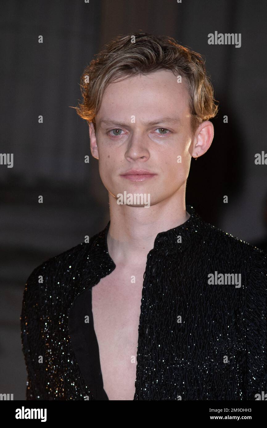 Anson Boon attending the Saint Laurent Menswear Fall-Winter 2023-2024 ...