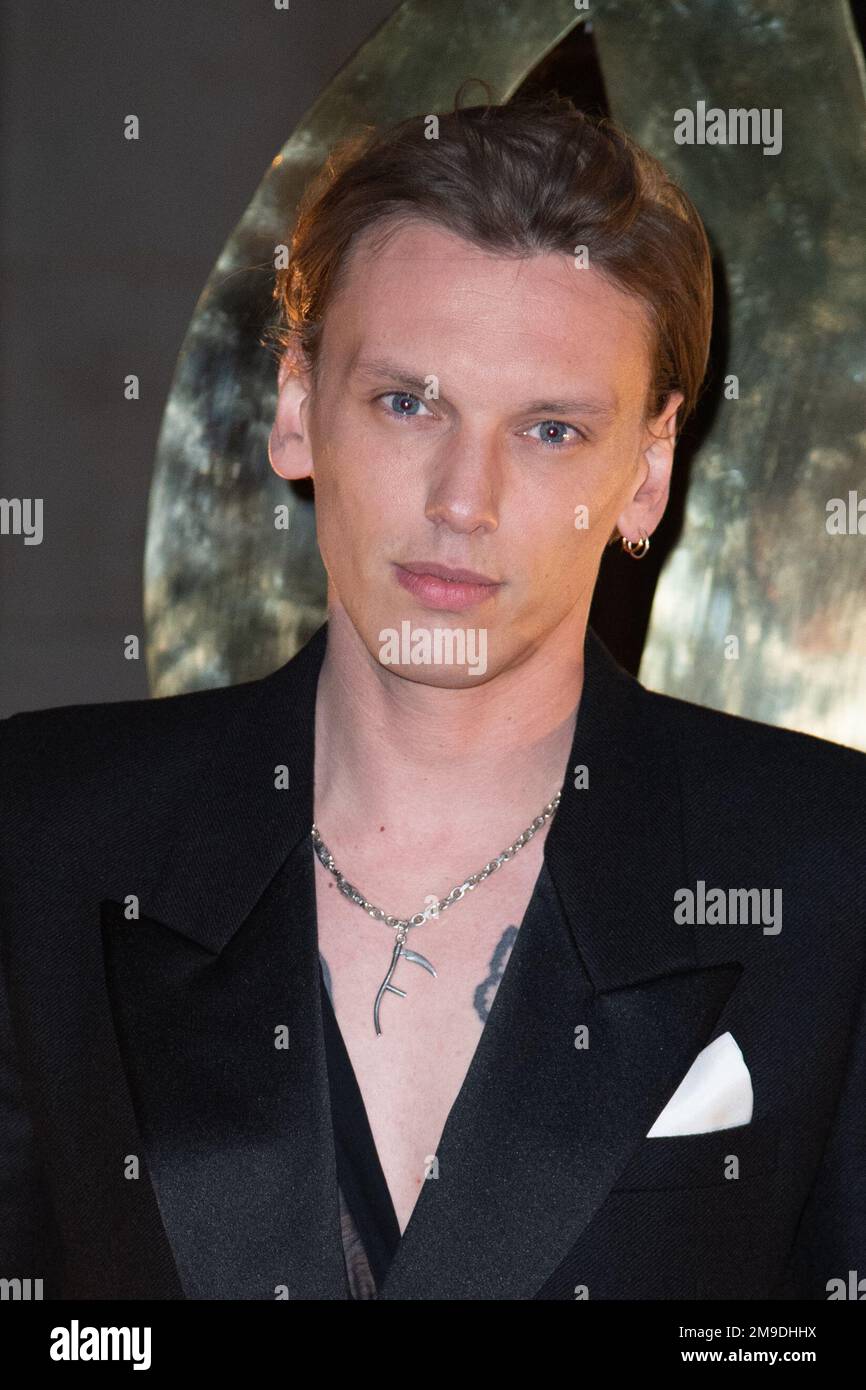 Jamie Campbell Bower attending the Saint Laurent Menswear FallWinter