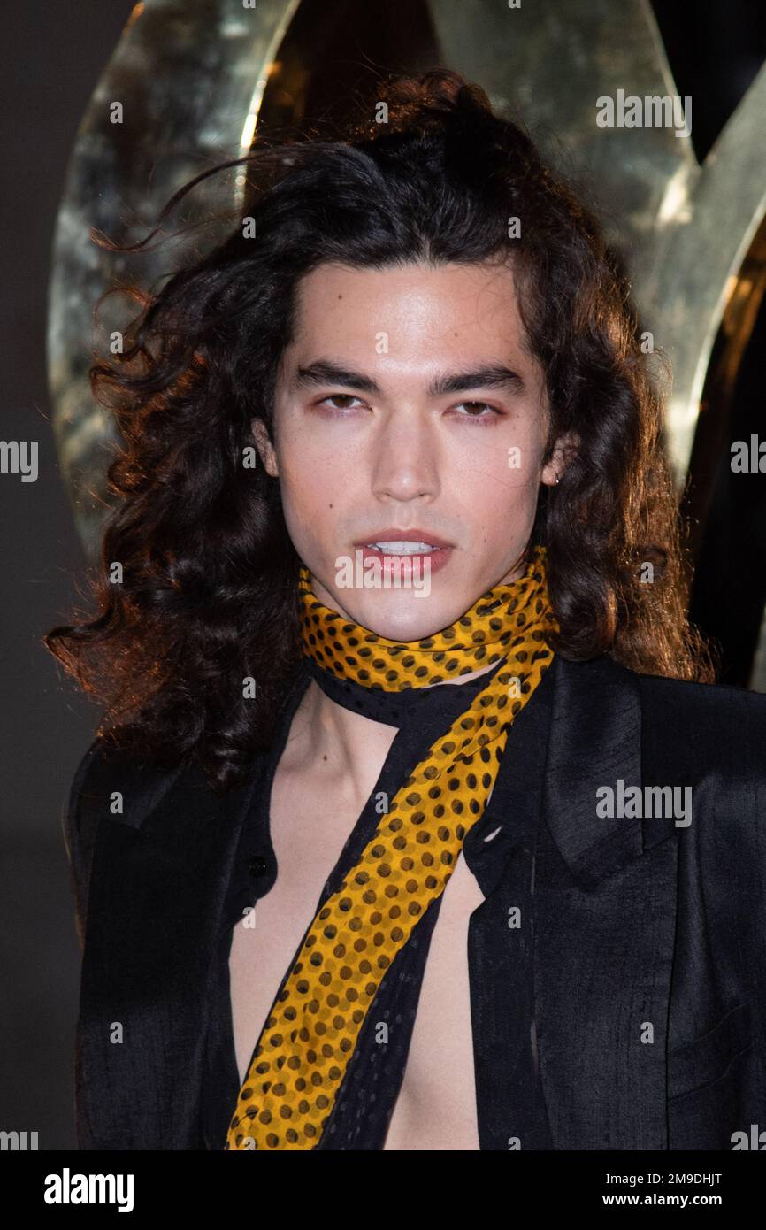 Conan Gray attending the Saint Laurent Menswear FallWinter 20232024