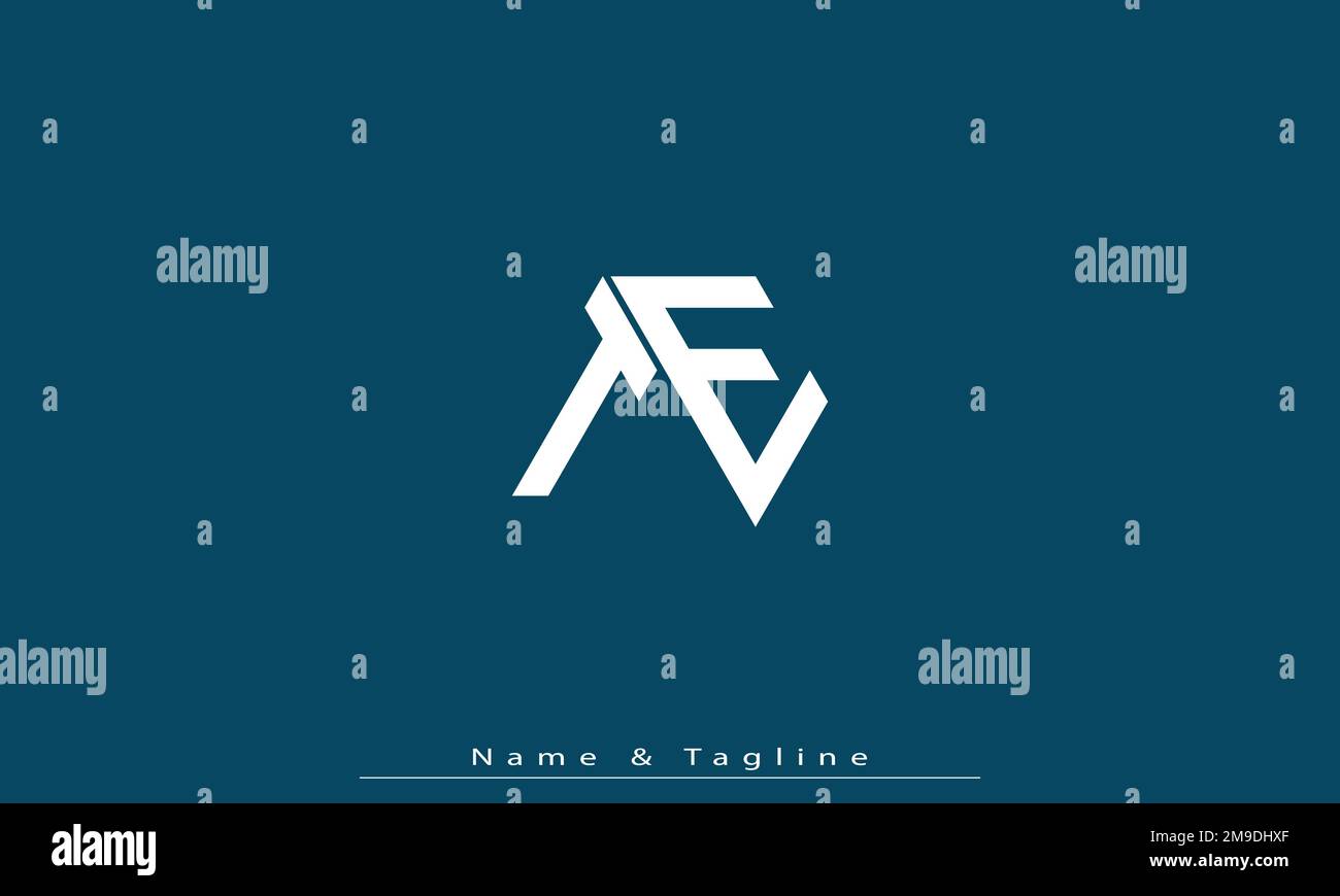 Alphabet letters Initials Monogram logo TE , ET Stock Vector