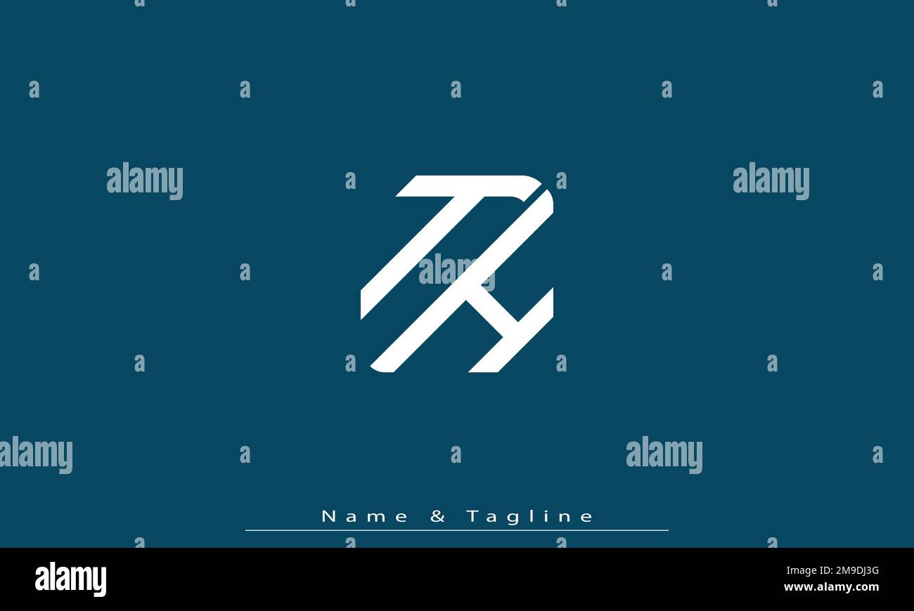 Alphabet letters Initials Monogram logo TH , HT Stock Vector