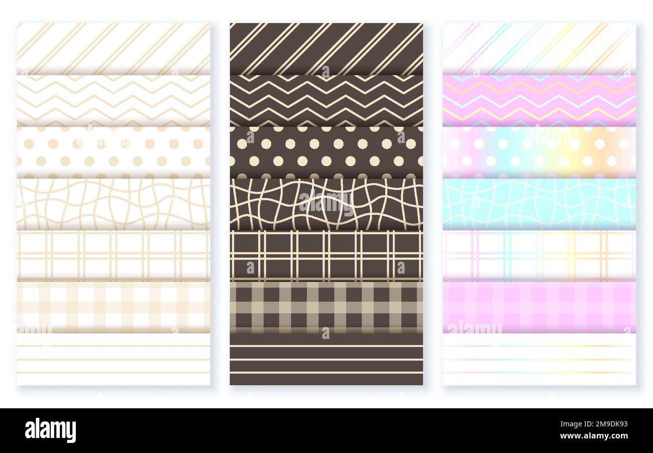 Washi Tape Stickers Pastel Patterns