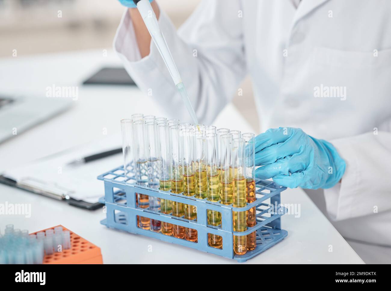 These are ready to undergo a new trial. Closeup shot of an ...