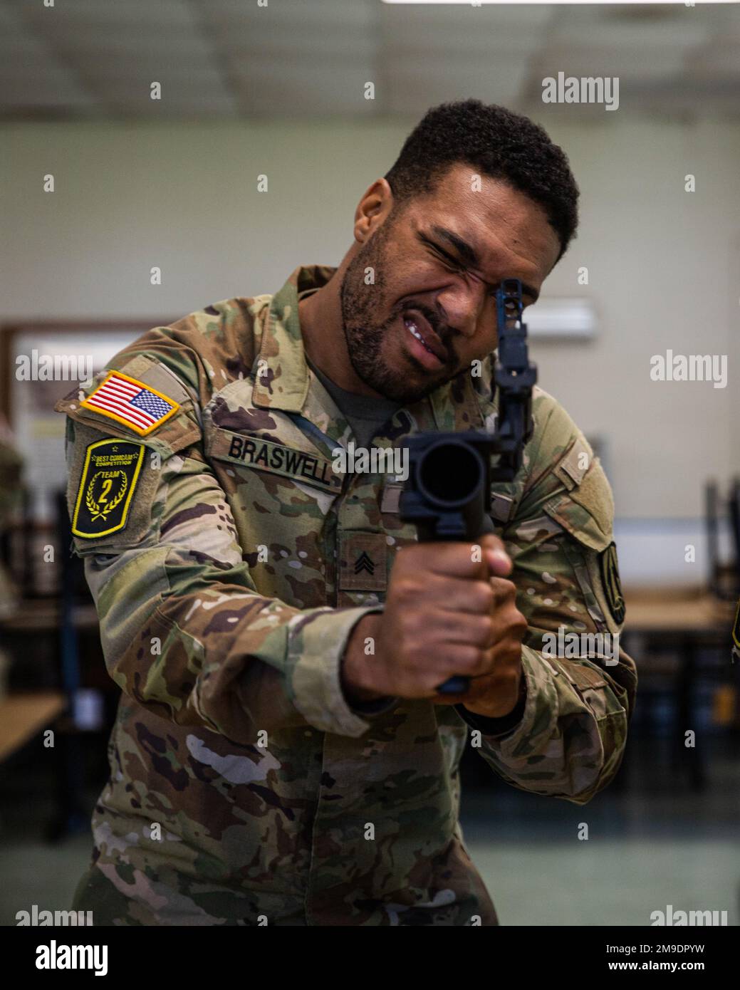 DVIDS - Images - Israeli Defense Force soldier competes in the Pugil Stick  event of the 2023 Spc. Hilda I. Clayton Best Combat Camera Competition  [Image 6 of 9]